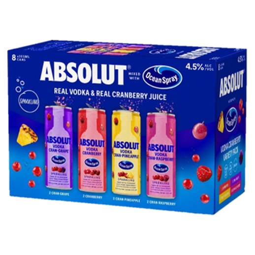 Absolut & Ocean Spray Variety Pack at Sunshine Market & Liquor