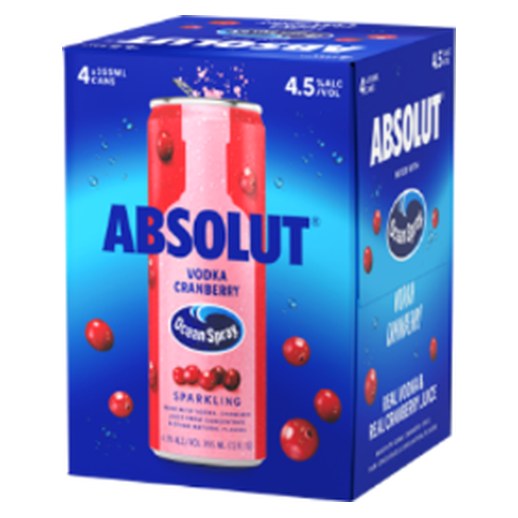 Absolut & Ocean Spray Vodka Cranberry at Sunshine Market & Liquor